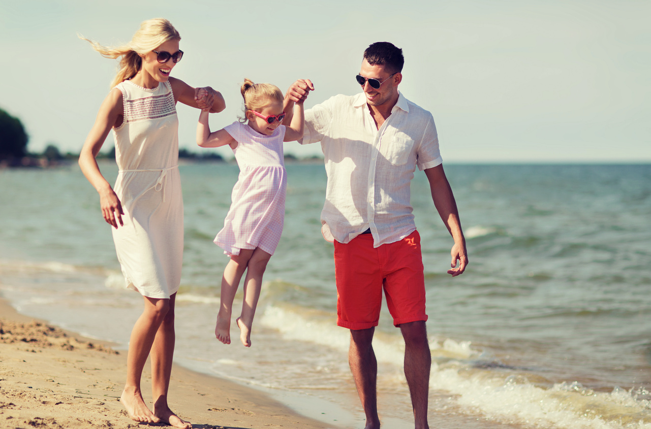 Happy Family in Sunglasses  
